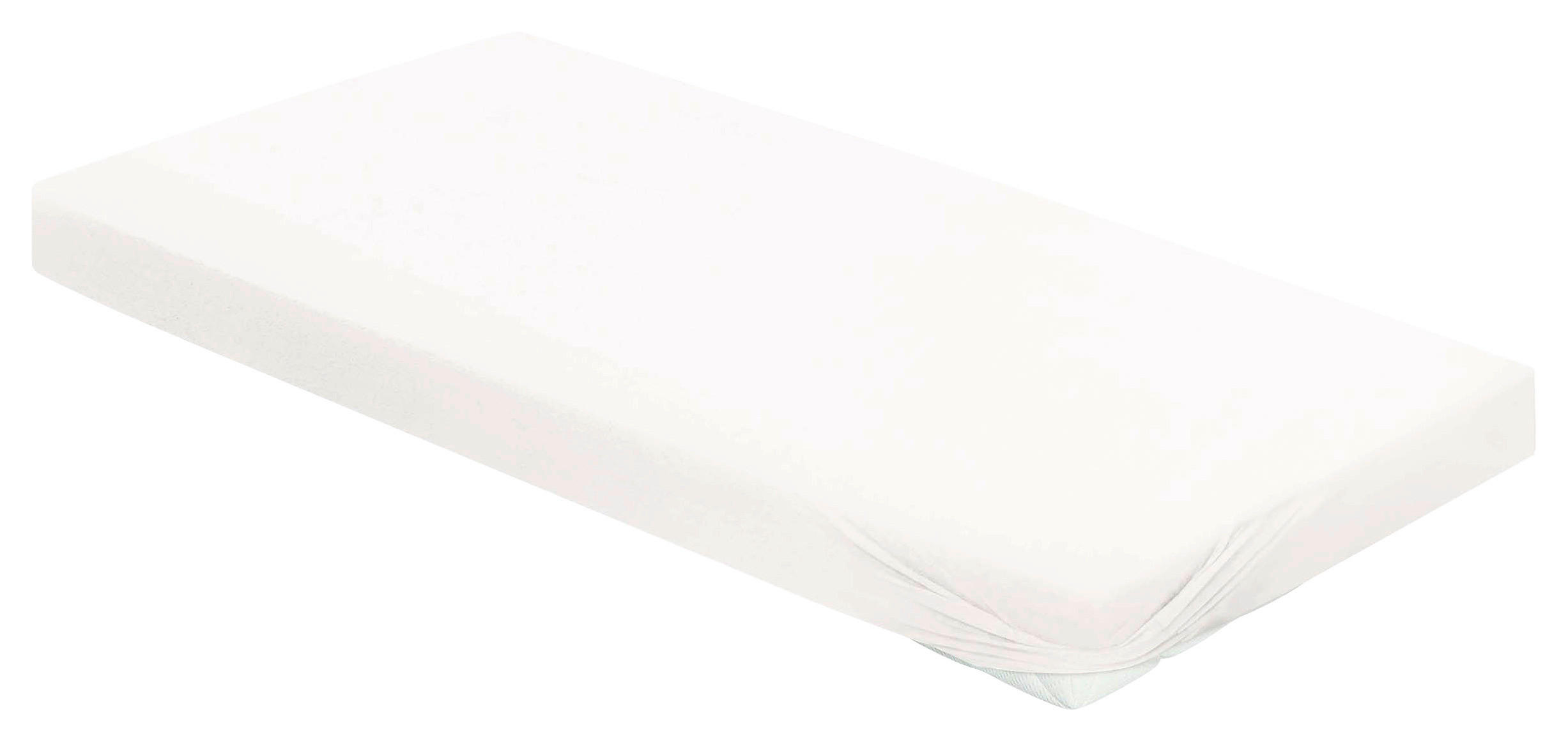 SPANNBETTTUCH Jersey  - Weiß, KONVENTIONELL, Textil (190/200cm) - Irisette