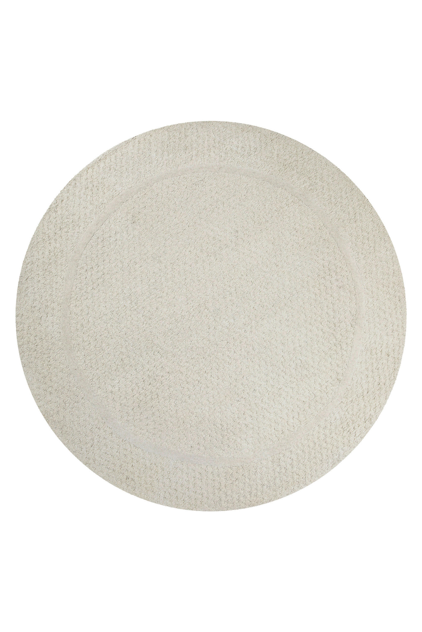 WEBTEPPICH 180 cm Hamptons Thirtyfive Creme, Weiß rund  - Creme/Weiß, KONVENTIONELL, Textil (180cm) - WECON HOME
