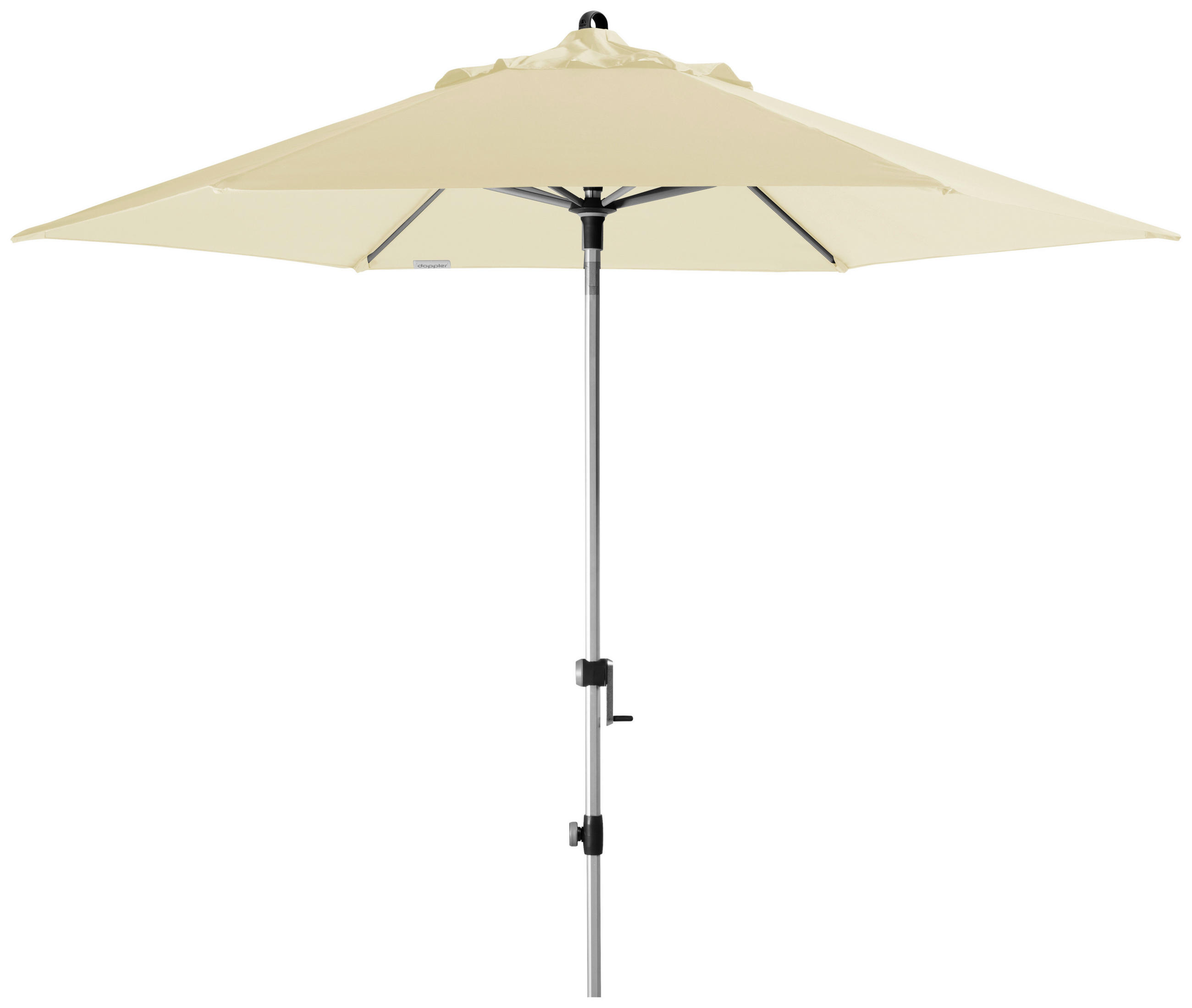 SONNENSCHIRM 280 cm Naturfarben  - Silberfarben/Naturfarben, Basics, Textil/Metall (280/280cm) - Doppler