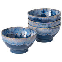 SCHÜSSELSET GRESPRESSO 4-teilig  - Blau, Basics, Keramik (15/8cm) - Costa Nova