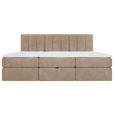 FAMILIENBETT - Schwarz/Braun, Design, Holzwerkstoff/Kunststoff (240/200cm) - Esposa