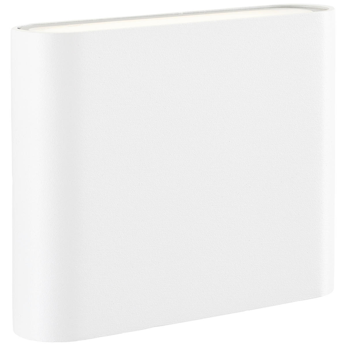 AUSSENWANDLEUCHTE - Weiss, Design, Glas/Metall (9/11,5/2,9cm) - Brilliant
