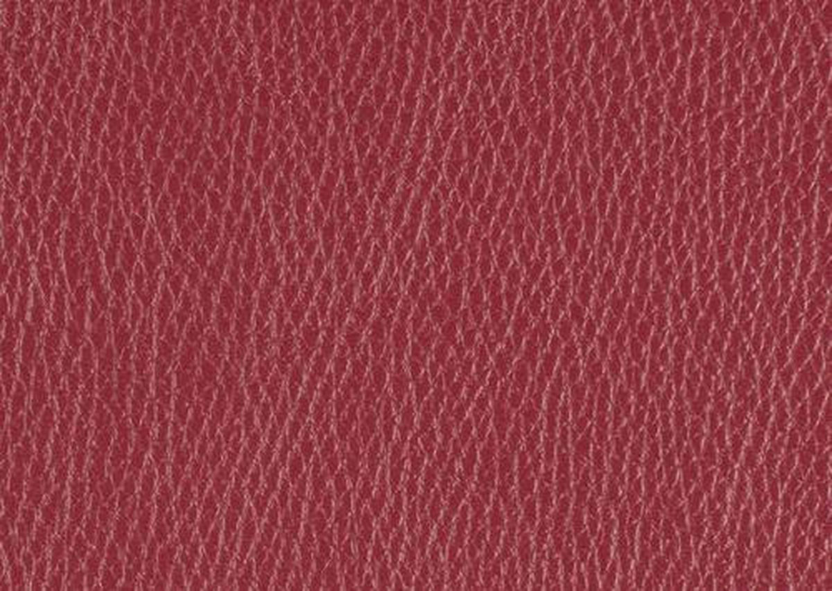 ECKSOFA Rot Echtleder  - Rot/Schwarz, Design, Leder/Metall (187/273cm) - Celina Home