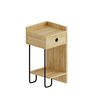 KINDERNACHTSCHRANK 32/61/30 cm  - Eichefarben, Design, Holzwerkstoff/Metall (32/61/30cm) - Livetastic