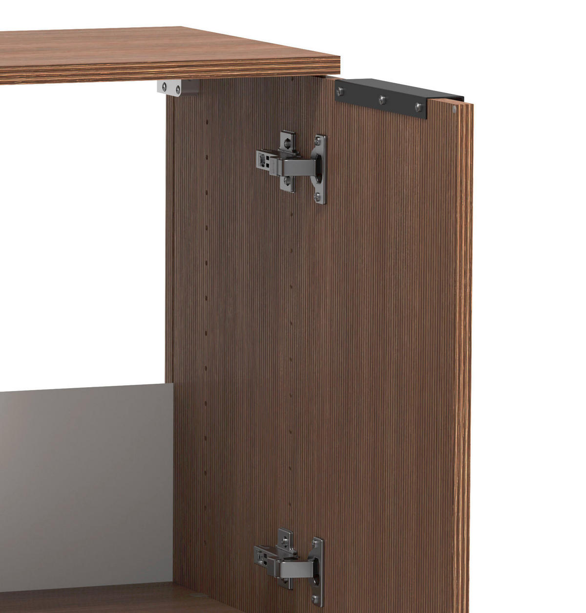 WASCHBECKENUNTERSCHRANK 60/54/35 cm  - Dunkelbraun/Schwarz, Natur, Holzwerkstoff/Kunststoff (60/54/35cm) - Held