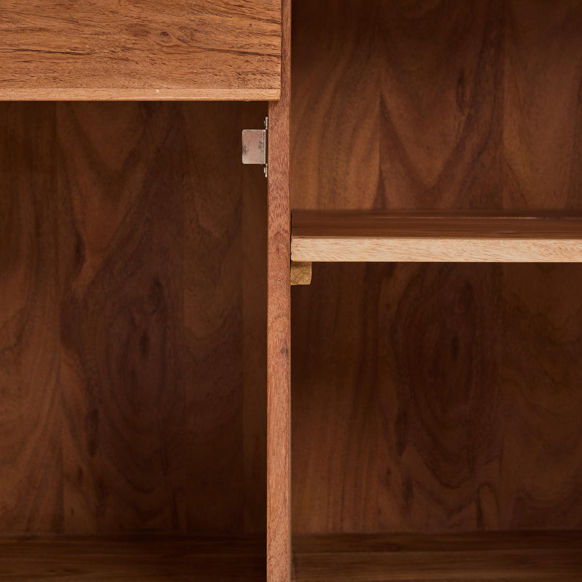 KOMMODE Doha  in 92/82/42 cm  - Schwarz/Naturfarben, KONVENTIONELL, Holz/Metall (92/82/42cm) - Livetastic