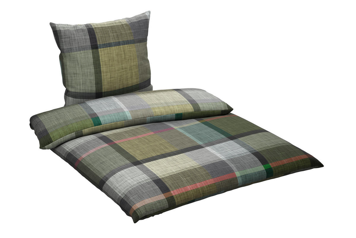 BETTWÄSCHE Flanell 200/200 cm  - Grün, Textil (200/200cm) - Novel