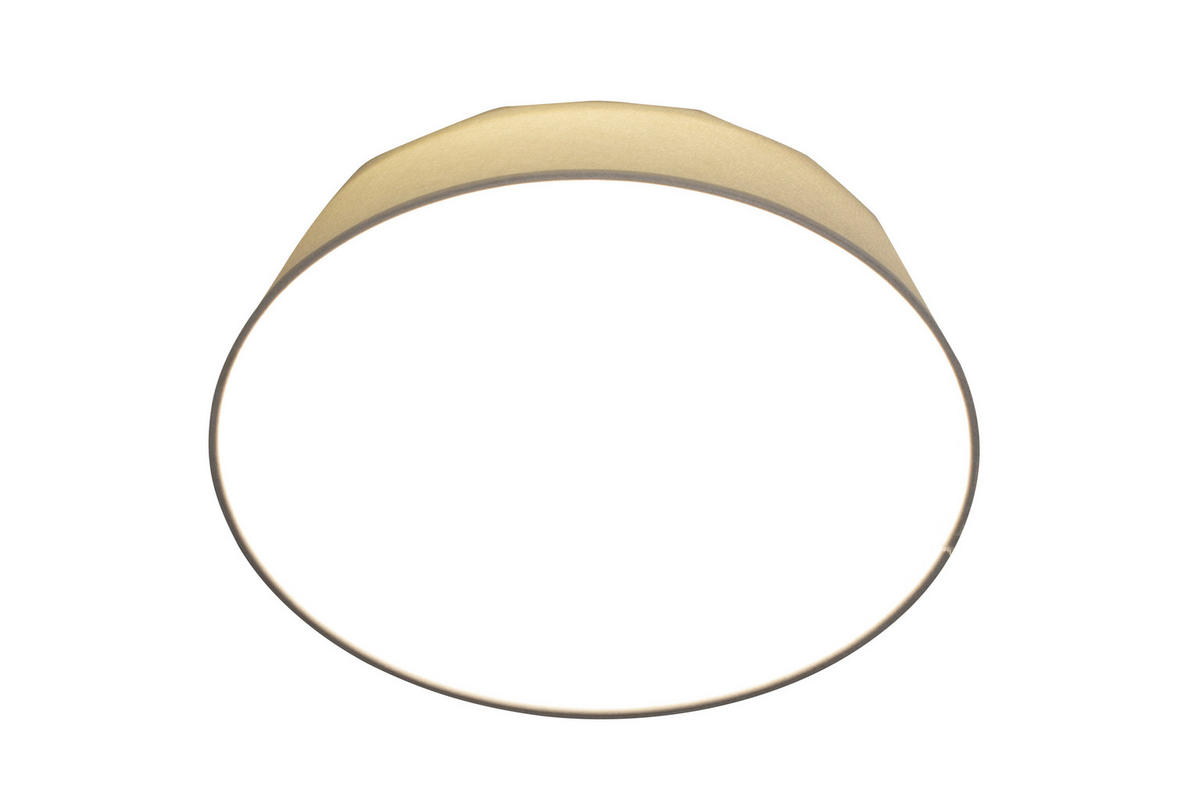 LED-DECKENLEUCHTE 40/12,7 cm   - Hellgrau, Basics, Kunststoff/Textil (40/12,7cm) - Novel