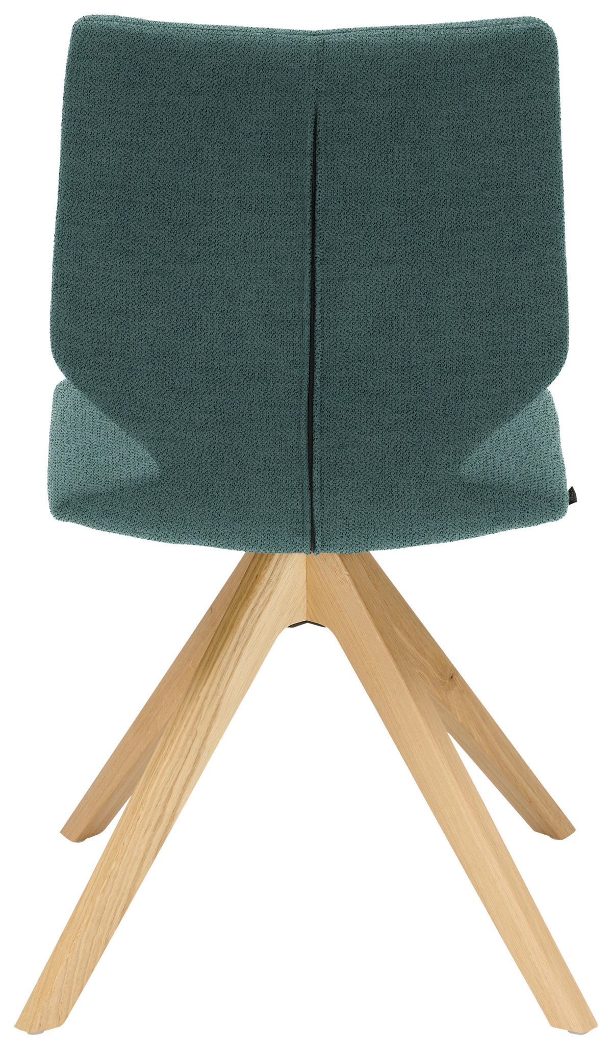 STUHL Struktur  - Türkis/Eichefarben, Design, Holz/Textil (50/92/64cm) - Venjakob