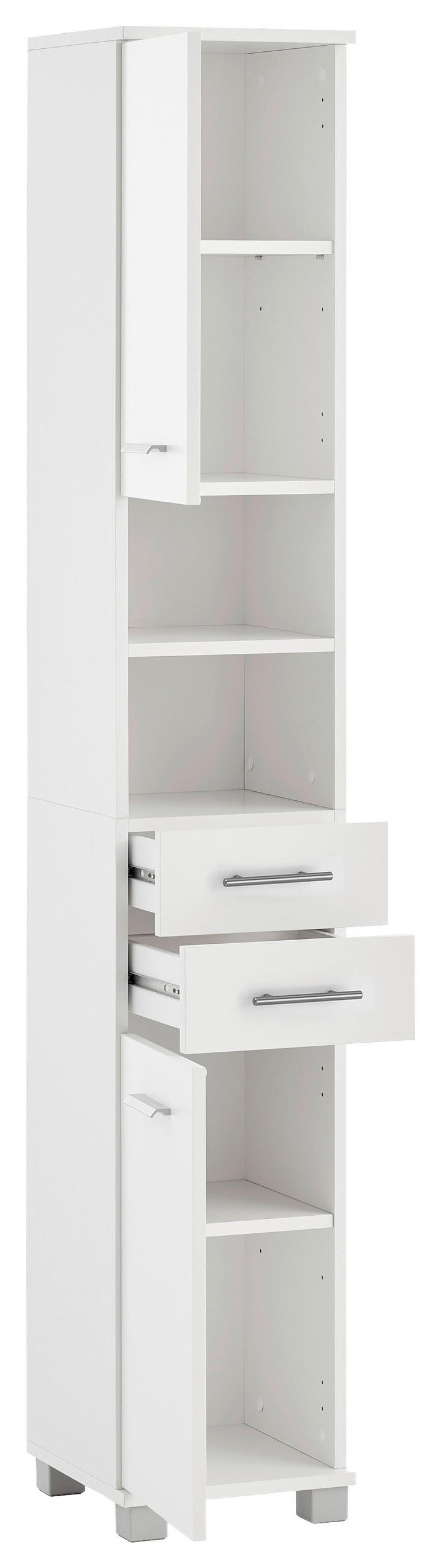 HOCHSCHRANK 30,3/180,9/32,6 cm  - Edelstahlfarben/Silberfarben, MODERN, Holz/Holzwerkstoff (30,3/180,9/32,6cm) - Stylife