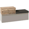 GARDEROBENBANK  in 128/62/42,9 cm  - Taupe/Wildeiche, Design, Holz/Holzwerkstoff (128/62/42,9cm) - Voglauer