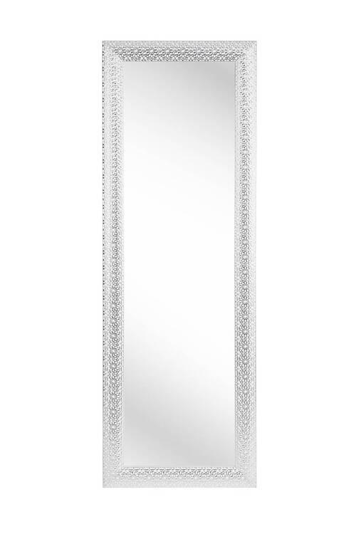 STENSKO OGLEDALO, 50/150/3 cm steklo  - srebrne barve/bela, Trendi, umetna masa/steklo (50/150/3cm) - Xora