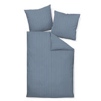 WENDEBETTWÄSCHE Giorgio Makosatin 200/220 cm  - Weiß/Dunkelblau, KONVENTIONELL, Textil (200/220cm) - Janine