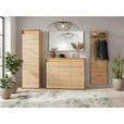 GARDEROBE 4-teilig  in 248/200/38 cm  - Schwarz/Eiche Artisan, KONVENTIONELL, Glas/Holzwerkstoff (248/200/38cm) - Voleo