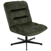 SESSEL Velours Grün    - Schwarz/Grün, MODERN, Textil/Metall (68/91/82cm) - MID.YOU