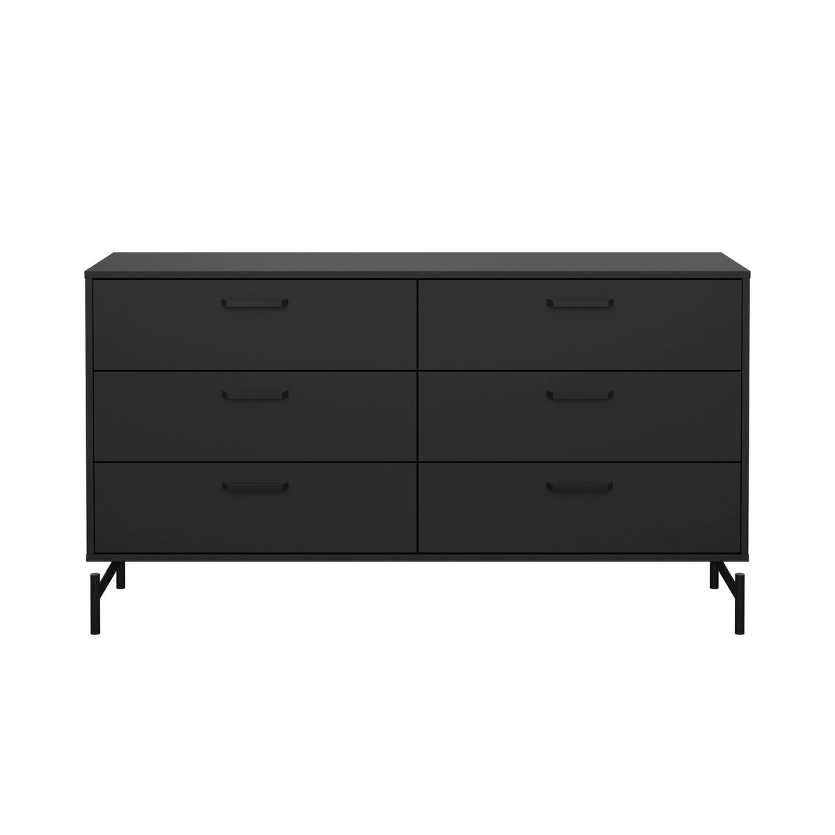 SIDEBOARD 138,7/76,6/39,8 cm  - svart, Design, metall/trämaterial (138,7/76,6/39,8cm) - Best Price