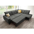 ECKSOFA  in Chenille Dunkelgrau  310/240 cm  - Dunkelgrau/Schwarz, Design, Textil/Metall (310/240cm) - Xora