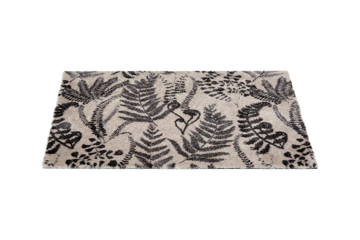 FUßMATTE  50/70 cm  Creme, Dunkelgrau  - Dunkelgrau/Creme, Trend, Textil (50/70cm) - Schöner Wohnen