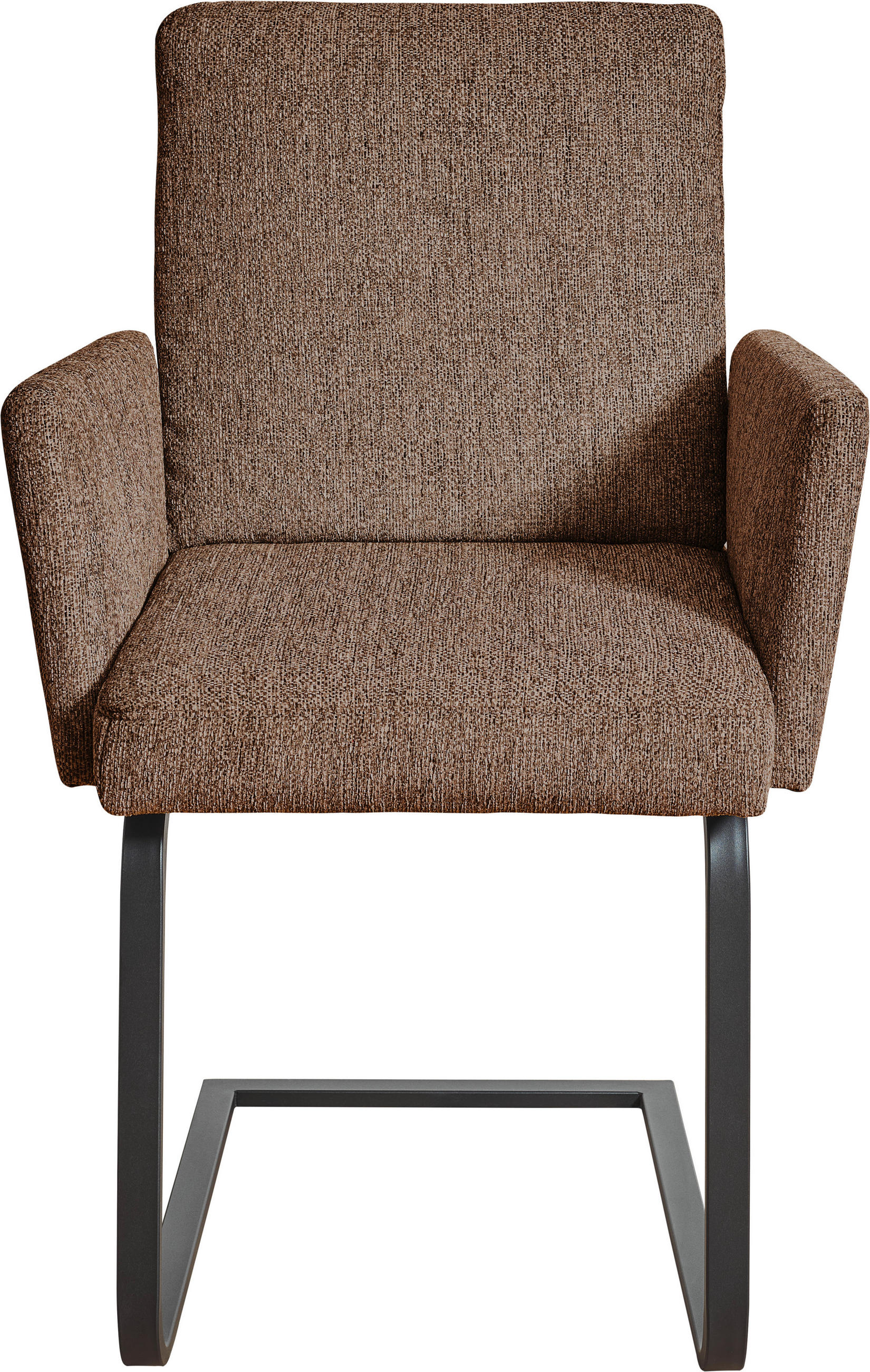 ARMLEHNSTUHL  in Stahl Chenille  - Schwarz/Braun, Design, Textil/Metall (60/92/60cm) - Dieter Knoll