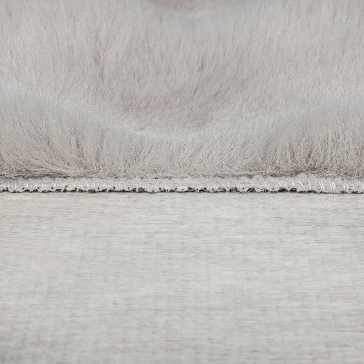 WEBTEPPICH 160/230 cm WAFFLE FAUX FUR Grau  - Grau, KONVENTIONELL, Textil (160/230cm)