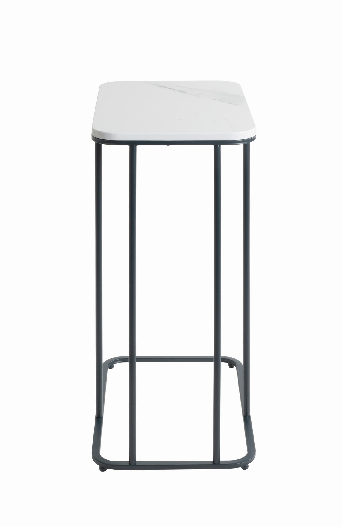 BEISTELLTISCH 45/30/67 cm Anthrazit, Weiß rechteckig  - Anthrazit/Weiß, Trend, Holzwerkstoff/Metall (45/30/67cm)