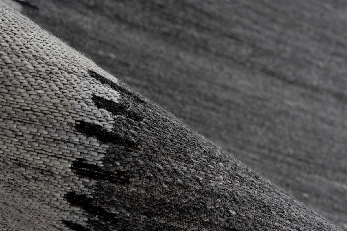 FLACHWEBETEPPICH 80/150 cm  - Anthrazit/Grau, Basics, Textil (80/150cm) - Kayoom