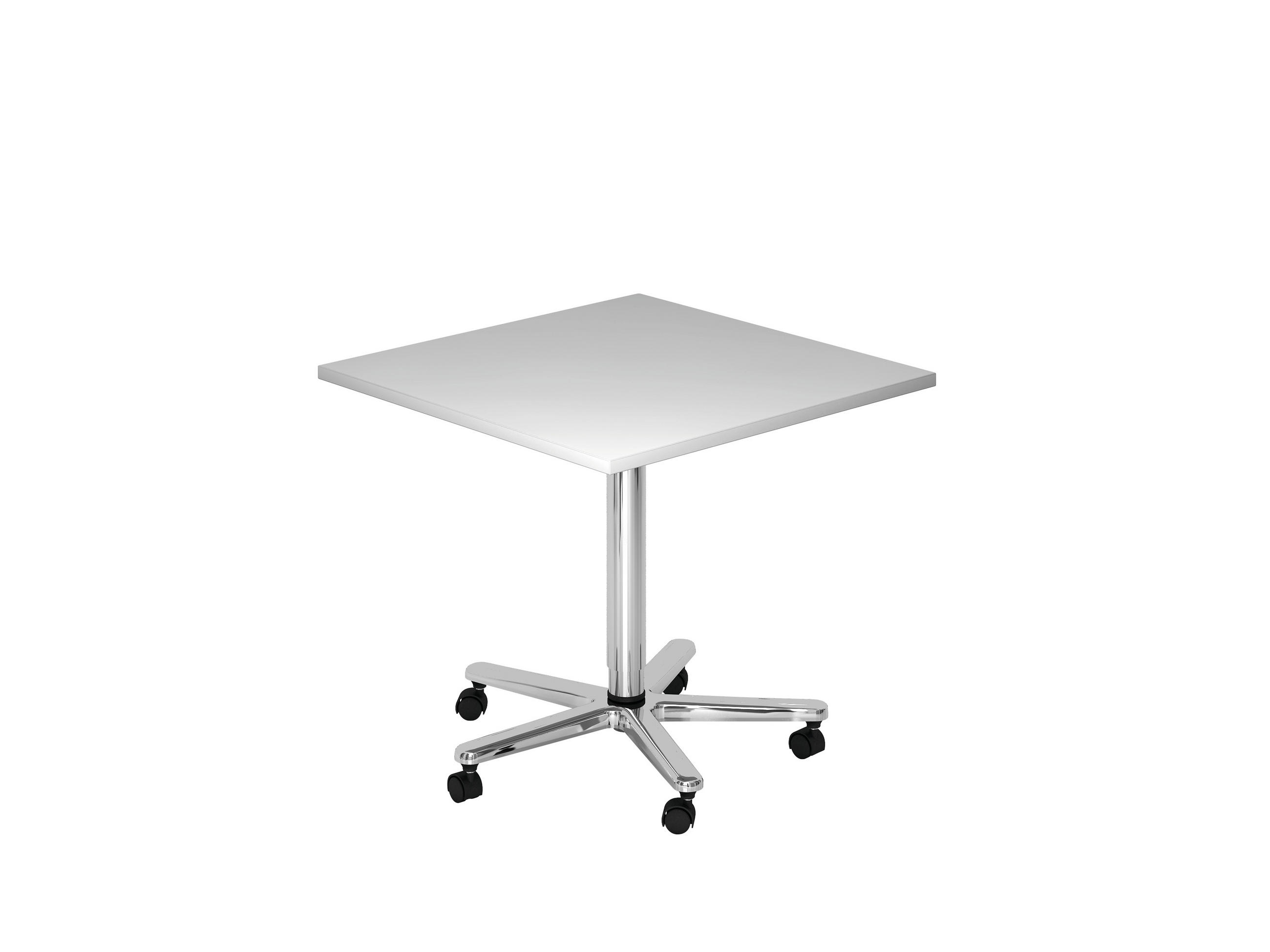 STEHTISCH 80/80/72-114 cm  - Chromfarben/Grau, KONVENTIONELL, Holzwerkstoff/Metall (80/80/72-114cm) - Venda