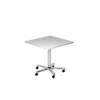 STEHTISCH 80/80/72-114 cm  - Chromfarben/Grau, KONVENTIONELL, Holzwerkstoff/Metall (80/80/72-114cm) - Venda