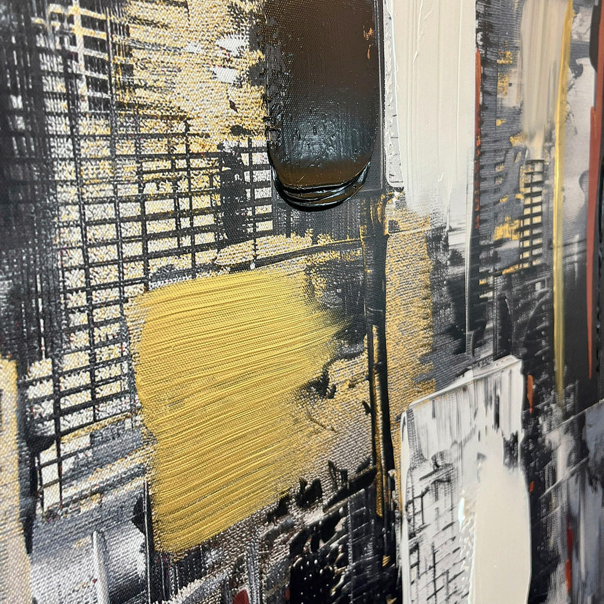 LEINWANDBILD Abstraktes 70/100 cm  - Multicolor, Basics, Holz/Textil (70/100cm)