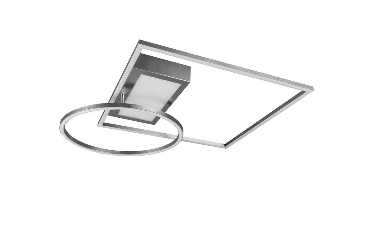 PLAFONIERĂ CU LED - culoare nichel, Design, metal (64,5/9,0/86,5cm)