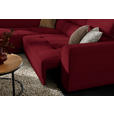ECKSOFA  in Chenille Rot  205/284 cm  - Rot/Schwarz, Design, Kunststoff/Textil (205/284cm) - Xora