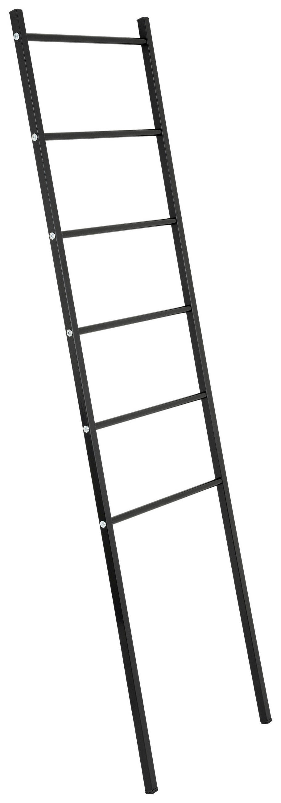 HANDTUCHLEITER - Schwarz, Basics, Metall (45/162/2cm)