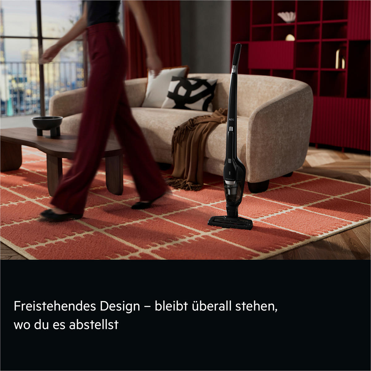 AKKU-HANDSTAUBSAUGER  - Schwarz, Basics, Kunststoff (26,5/107/15,5cm) - AEG