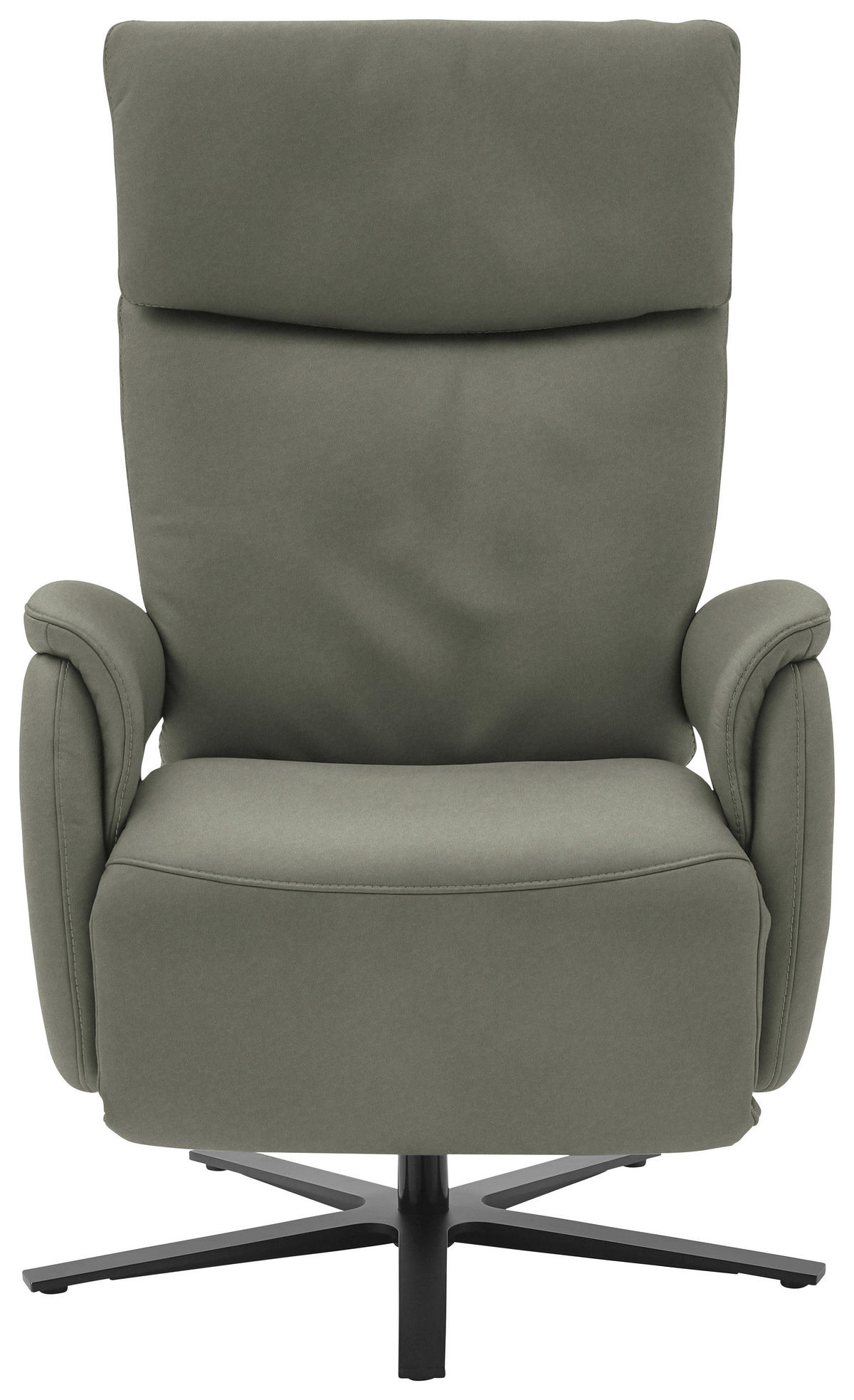 RELAXSESSEL in Leder Grau  - Schwarz/Grau, Design, Leder/Metall (70/117/85cm) - Dieter Knoll