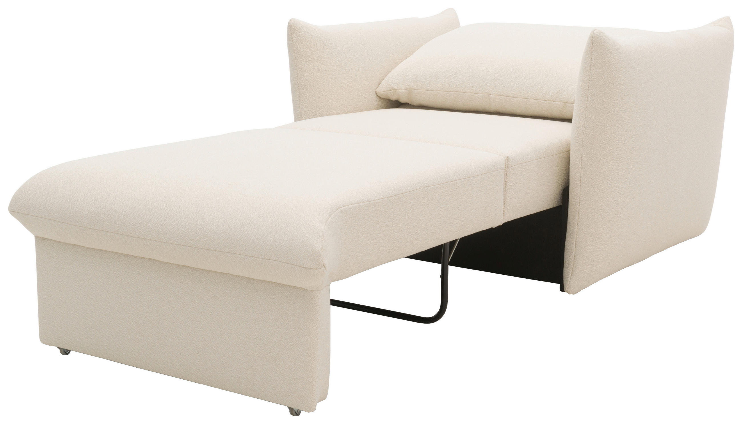 SESSEL Mikrofaser Creme    - Creme/Schwarz, Design, Kunststoff/Textil (120/100/97cm) - LOOKS by W.Joop
