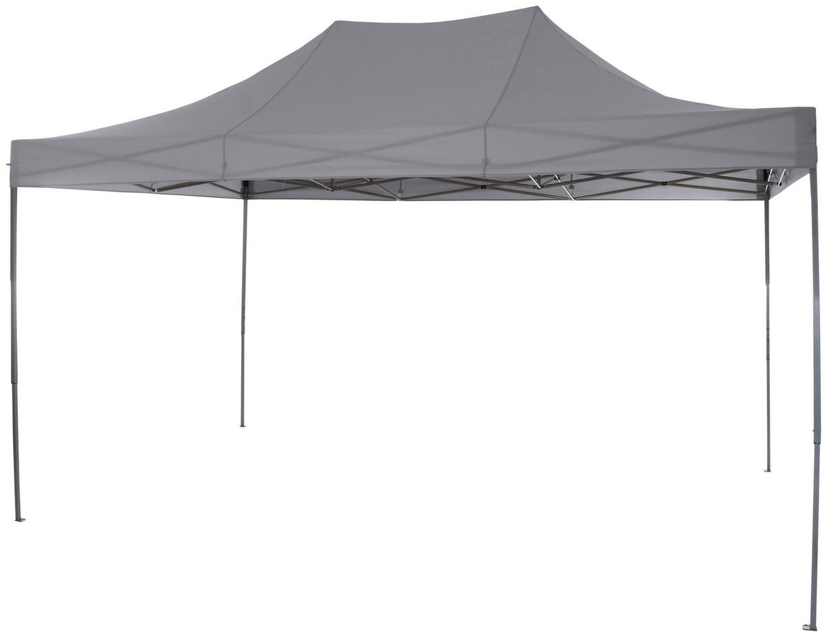 PAVILLON 450/330/300 cm   - Grau, KONVENTIONELL, Textil/Metall (450/330/300cm) - Siena Garden
