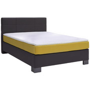 POSTEL BOXSPRING, 140 cm x 200 cm, textil, antracitová, žlutá - barvy grafitu/antracitová, Design, textil (140/200cm) - Hom`in