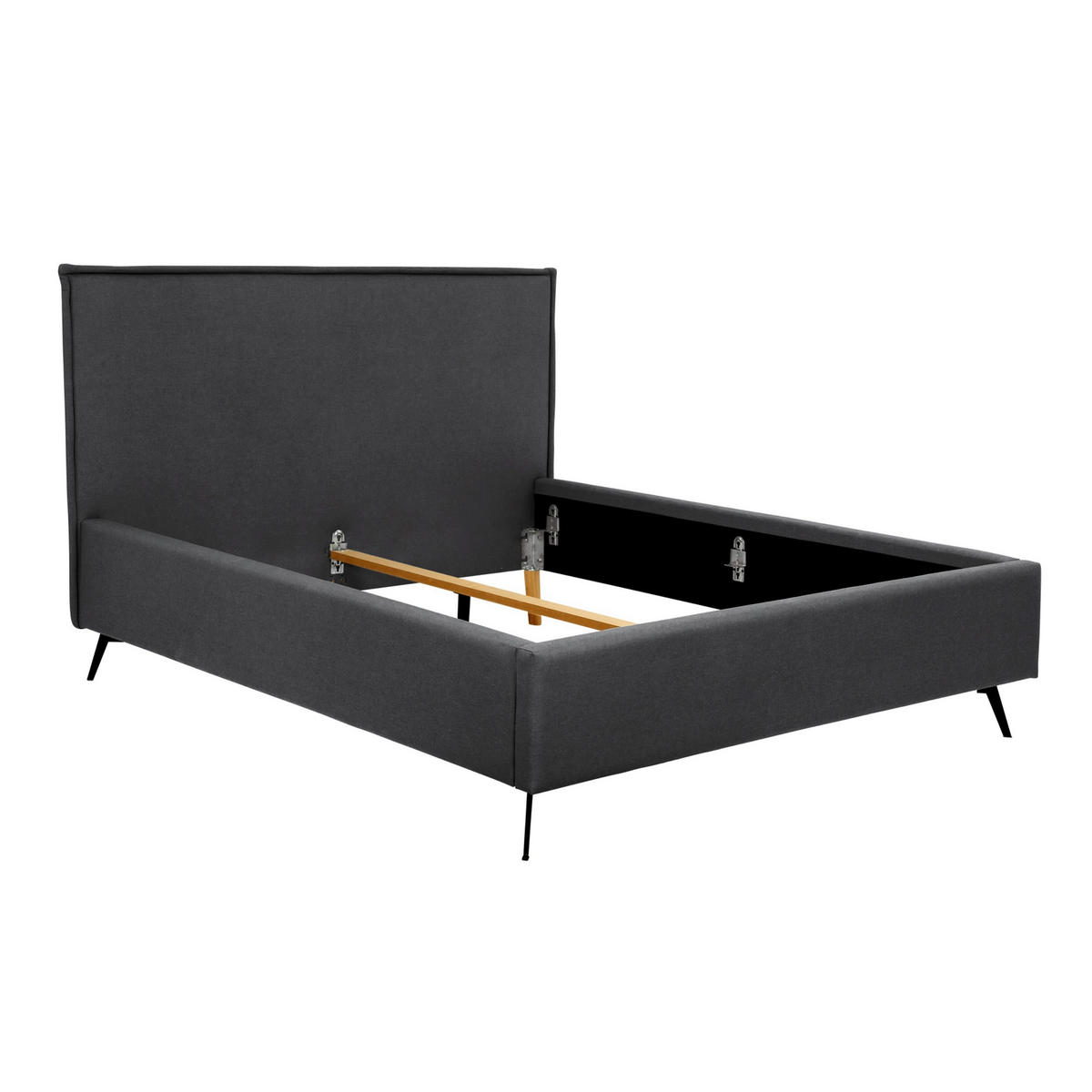 POLSTERBETT Anthrazit 200/200 cm  - Anthrazit, MODERN, Holz/Textil (200/200cm) - MID.YOU