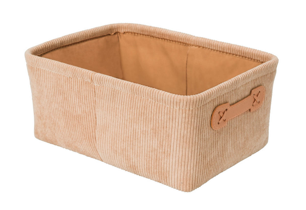 AUFBEWAHRUNGSKÖRBCHEN  - Beige, Basics, Textil (27,6/12/20cm) - Wenko