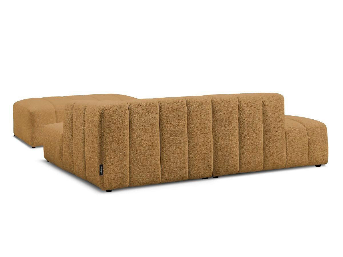 ECKSOFA  ANNECY Gelb Bouclé  - Gelb/Schwarz, MODERN, Kunststoff/Textil (262/170cm)