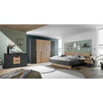 SCHLAFZIMMER 180/200 cm  in Graphitfarben, Eichefarben  - Eichefarben/Graphitfarben, KONVENTIONELL, Holzwerkstoff (180/200cm) - Carryhome