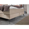 BOXSPRINGBETT 160/200 cm  in Beige  - Beige/Graphitfarben, Design, Textil/Metall (160/200cm) - Xora