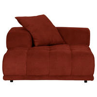 SOFAELEMENT in Flachgewebe Rostfarben  - Rostfarben/Schwarz, KONVENTIONELL, Kunststoff/Textil (125/66/155cm) - Carryhome