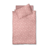 ÁGYNEMŰHUZAT-GARNITÚRA 220/200 cm  - fáradt rózsaszín/sötét rózsaszín, Basics, textil (220/200cm) - Fleuresse