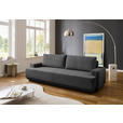 SCHLAFSOFA Mikrofaser Anthrazit  - Chromfarben/Anthrazit, KONVENTIONELL, Kunststoff/Textil (240/73/101cm) - Carryhome