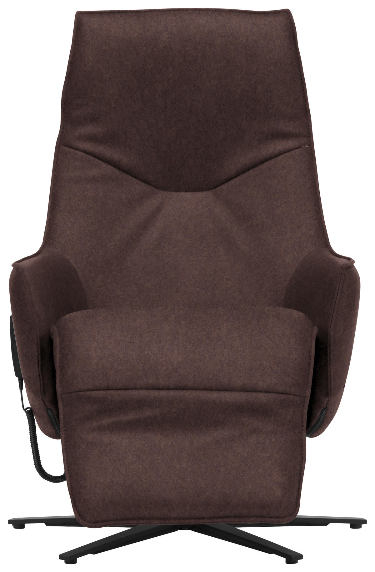RELAXSESSEL in Leder Dunkelbraun  - Anthrazit/Dunkelbraun, Design, Leder/Metall (70/85/112cm) - Himolla Komfortklass