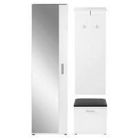 GARDEROBE  in 49/196/30 cm  - Schwarz/Weiß, Design, Holzwerkstoff (49/196/30cm) - MID.YOU