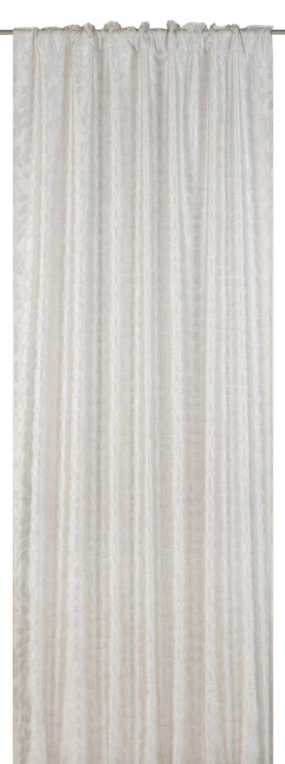 SCHLAUFENSCHAL  blickdicht   140/255 cm 2 Stück  - Weiß, Basics, Textil (140/255cm)