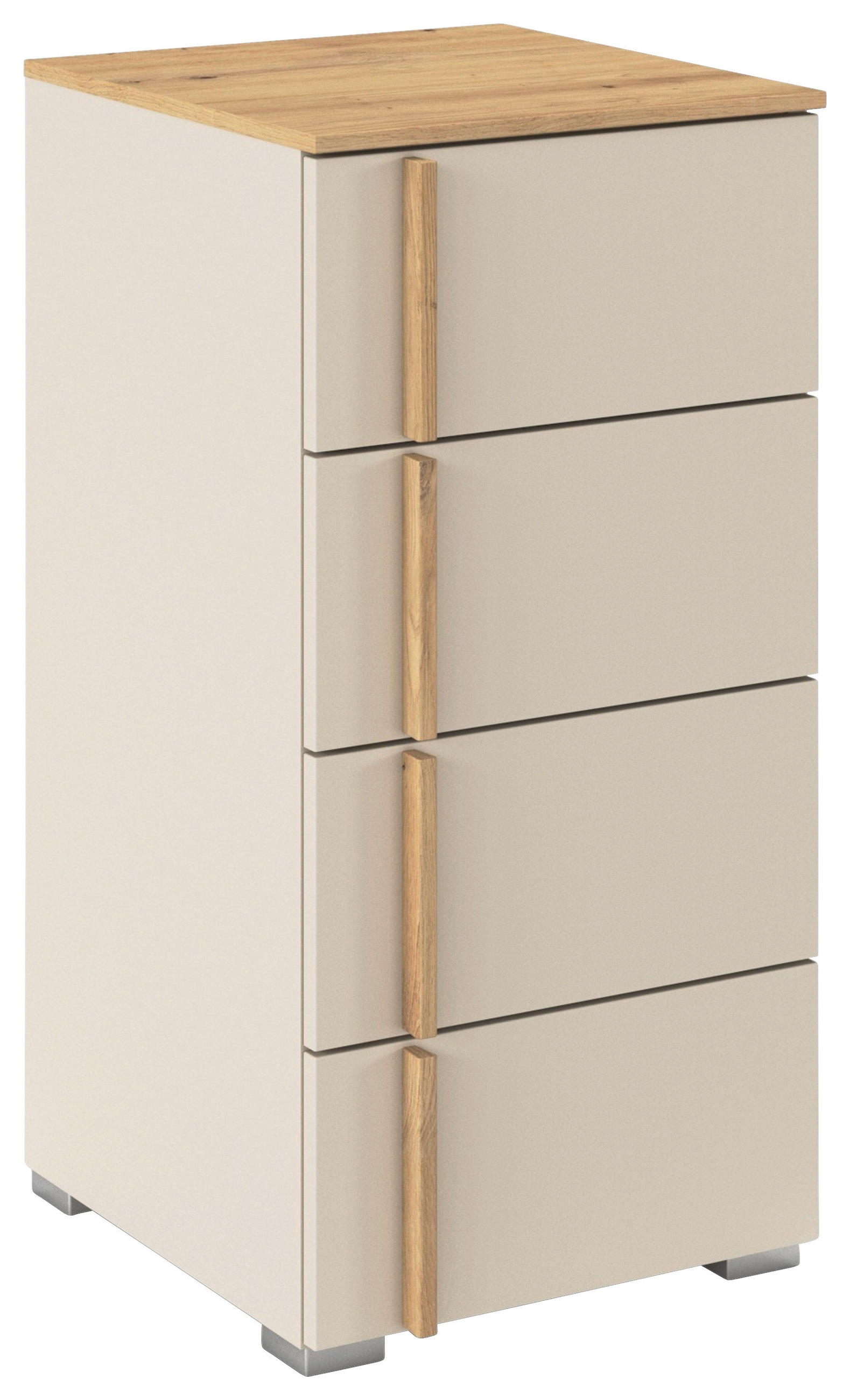 Stylife Kommode Champagner, Eiche Artisan 40x81x42 cm
