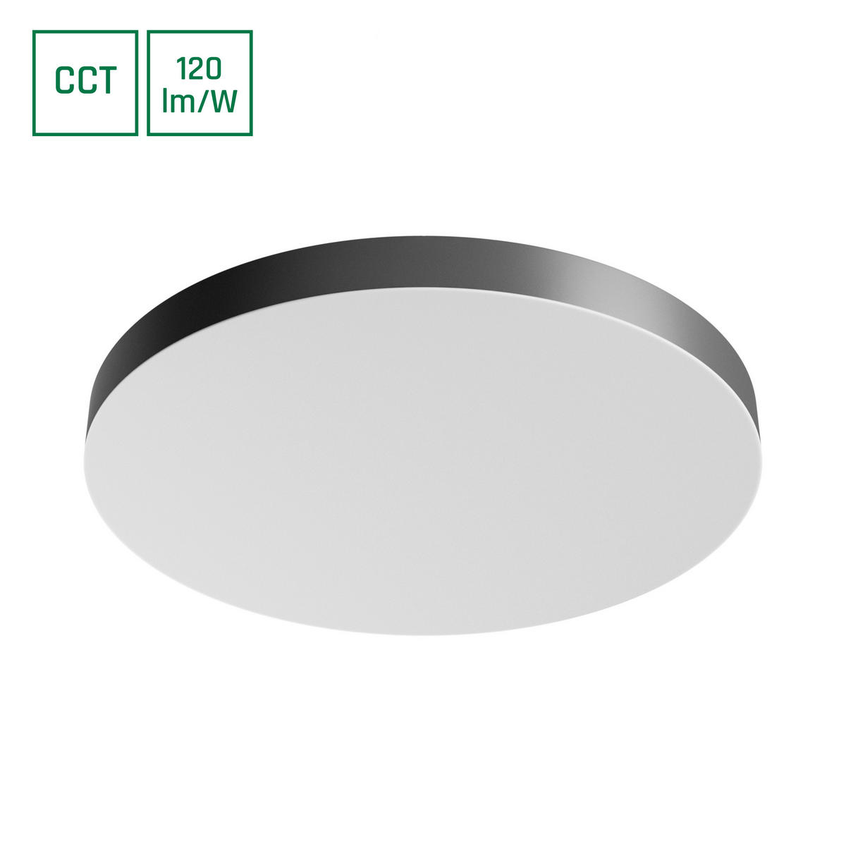 STROPNA LED-SVETILKA  NYMPHEA OPTIMA //3000-4000-6000 K// - črna, Basics, umetna masa (60/5cm)